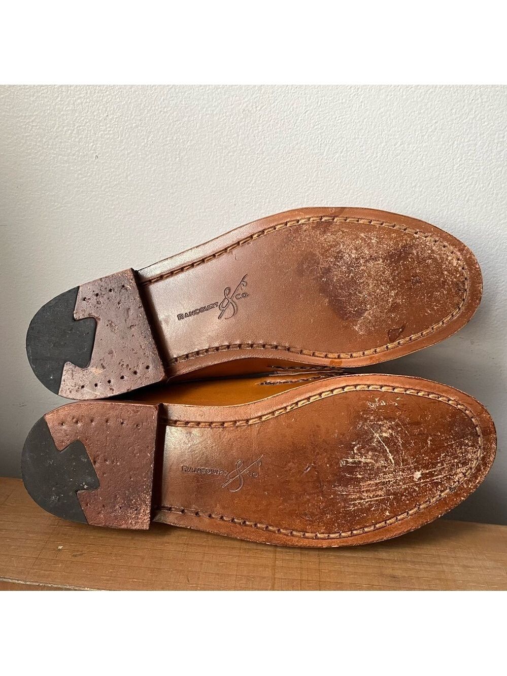 Rancourt & Co. Women’s Horsebit Loafer Natural Shell Cordovan Tan Leather 9.5 - Picture 11 of 13